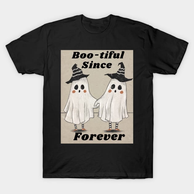 Bootiful Since Forever Halloween Boo T-Shirt by Artist usha